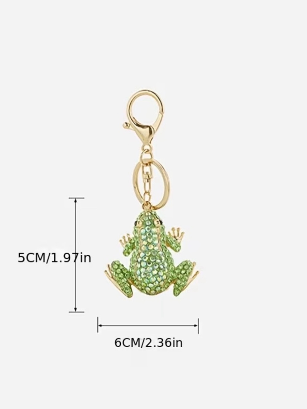 Choose One: $13 Rhinestone Frog Keychains - Picture 6 of 6
